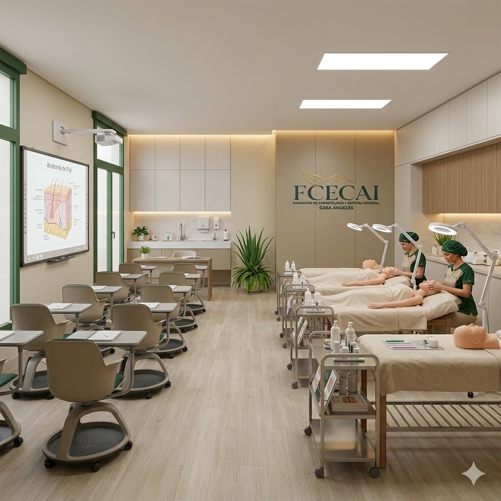 Aula profesional de cosmetología y estética integral FCECAI